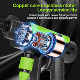 Copper-core brushless motor cutaway showing the pure copper winding for longer service life