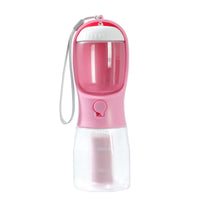 WalkMate Kit dog walking water bottle with built-in poop bag holder